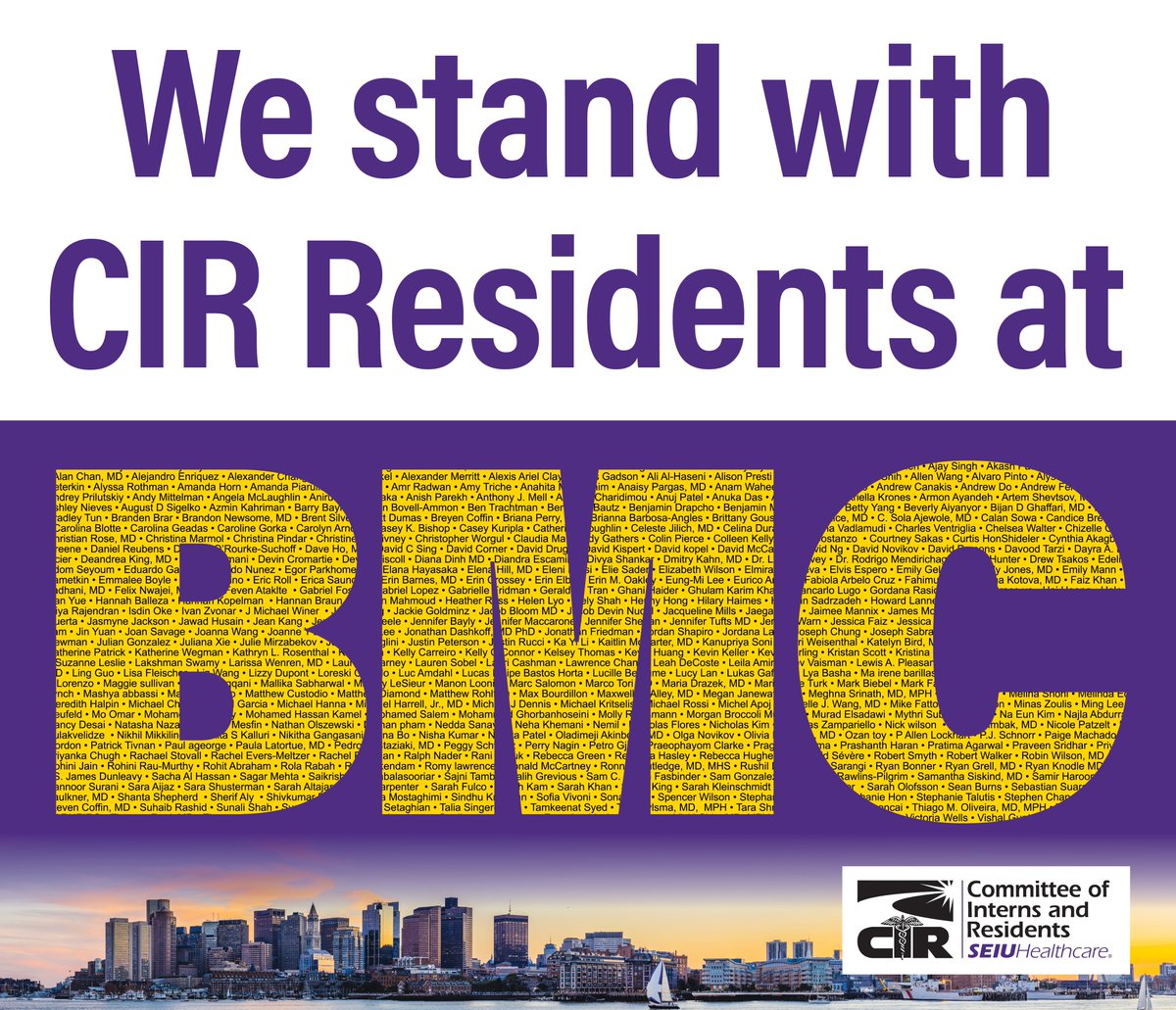 CIR/SEIU (@cirseiu) on Twitter photo Thereβs no community weβd rather serve than #Boston, and we hope <a href="/The_BMC/">Boston Medical Center</a> will stand with us, investing in our Residents, and renew a diverse physician workforce that reflects the patients we serve. @KateWalshCEO <a href="/BUMedicine/">Boston U Chobanian & Avedisian School of Medicine</a> @BostonCityEM <a href="/BMCimRES/">BU/BMC IM Residency</a> #BMCStrong Thereβs no community weβd rather serve than #Boston, and we hope <a href="/The_BMC/">Boston Medical Center</a> will stand with us, investing in our Residents, and renew a diverse physician workforce that reflects the patients we serve. @KateWalshCEO <a href="/BUMedicine/">Boston U Chobanian & Avedisian School of Medicine</a> @BostonCityEM <a href="/BMCimRES/">BU/BMC IM Residency</a> #BMCStrong