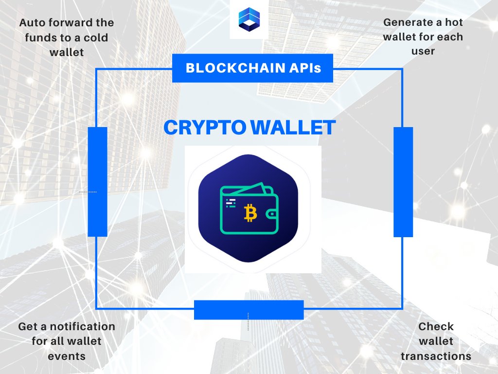 CryptoApis's tweet photo. Build Crypto Wallet using our #BlockchainAPIs
✔️+10 blockchain #protocols supported
1️⃣ Generate a hot wallet for each user
2️⃣ Get notified for all wallet events
3️⃣ Check the balance
Check out for more information : https://t.co/i6Oya74hfm https://t.co/es8GO8t2BT