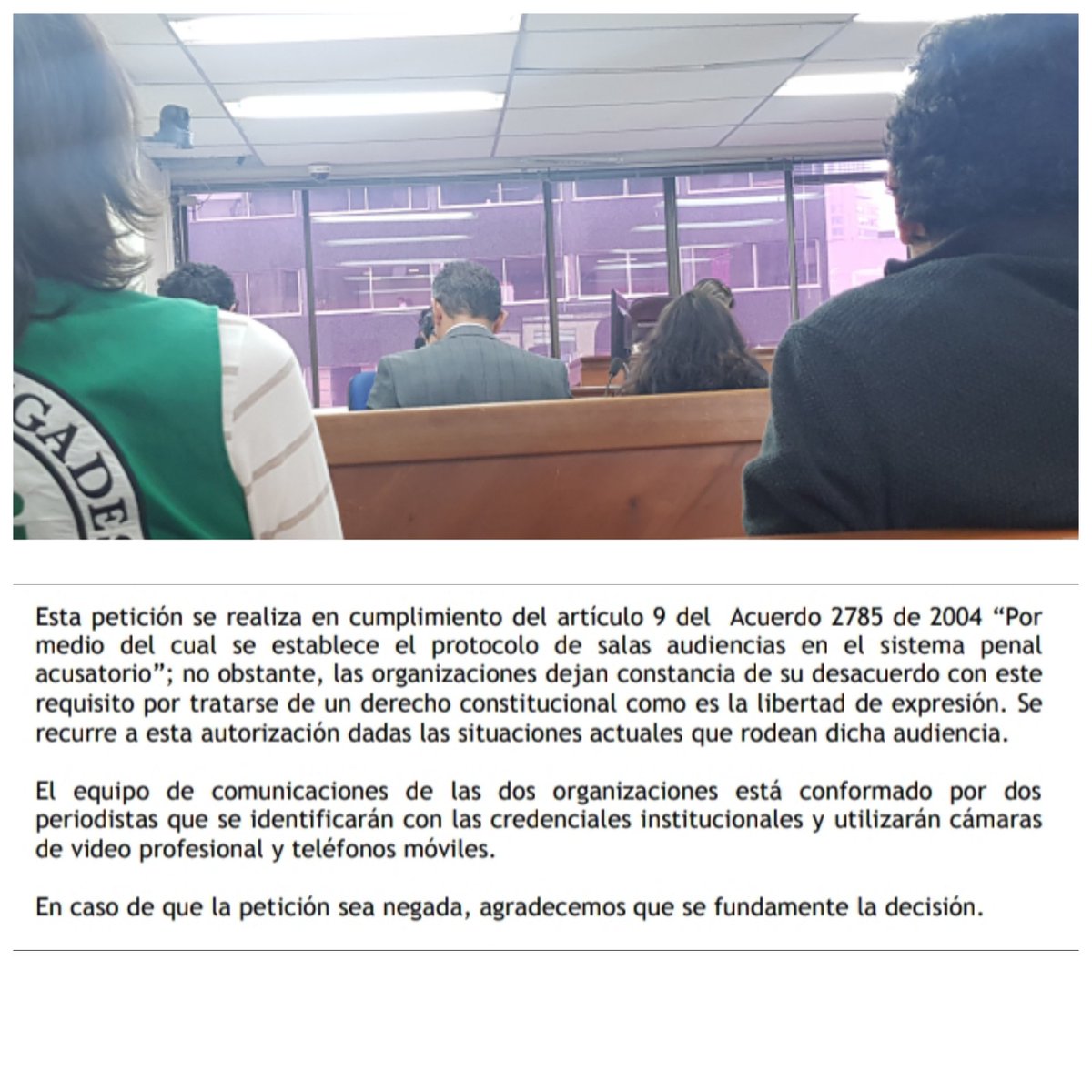 FECOLPER's tweet photo. Con decisión de jueza Nidia Carrero en audiencia @JulieDuque1 no solo se ratificó  el impedimento a la periodista de informar sobre su proceso sino que además a @FLIP_org y @fecolper se nos limitó nuestra labor periodística, pese a cumplir con Acuerdo 2785 @IFJGlobal https://t.co/JayKo1eS2I