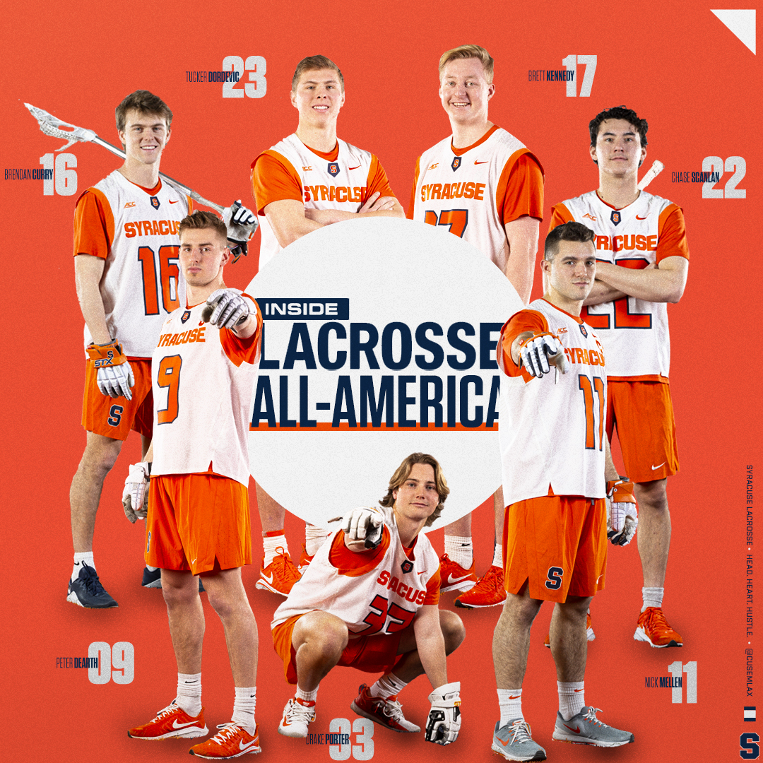 CuseMLAX's tweet photo. No school is more represented on @Inside_Lacrosse's Preseason All-America team than 'Cuse.

Details: https://t.co/NScy1P3PAS https://t.co/9LSPtUYGIC