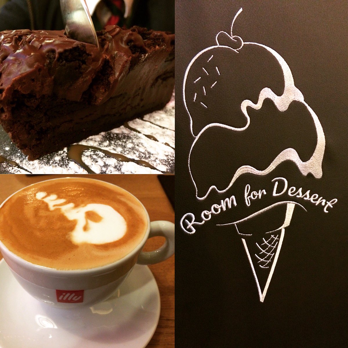 KTL01's tweet photo. Fantastic new dessert cafe in St Albans. Cake, cheesecake, waffles, crepes, milkshakes, coffee, cake, cake and cake! I think weโll be regulars. Lovely friendly guys running it too! - . #roomfordessert #fleetville #stalbans https://t.co/QAMG3ZJGjU