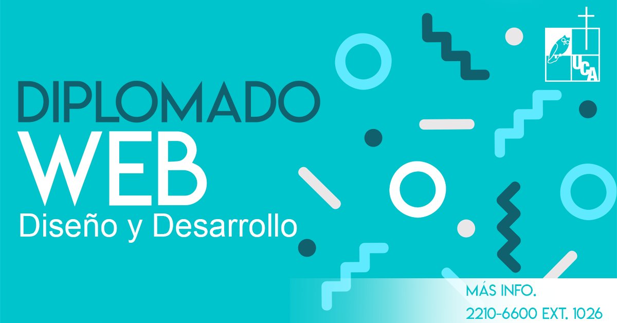 deiucasv's tweet photo. Los 4 módulos que conforman el diplomado son:

I. Fundamentos
II. Diseño Front-end
III. Back-end
IV. Servidores y Clouding

Para más información puede llamar al 221066, ext.1026 con Merlyn Bautista, o escribir al correo mbautista@uca.edu.sv https://t.co/W5aetNcJjH
