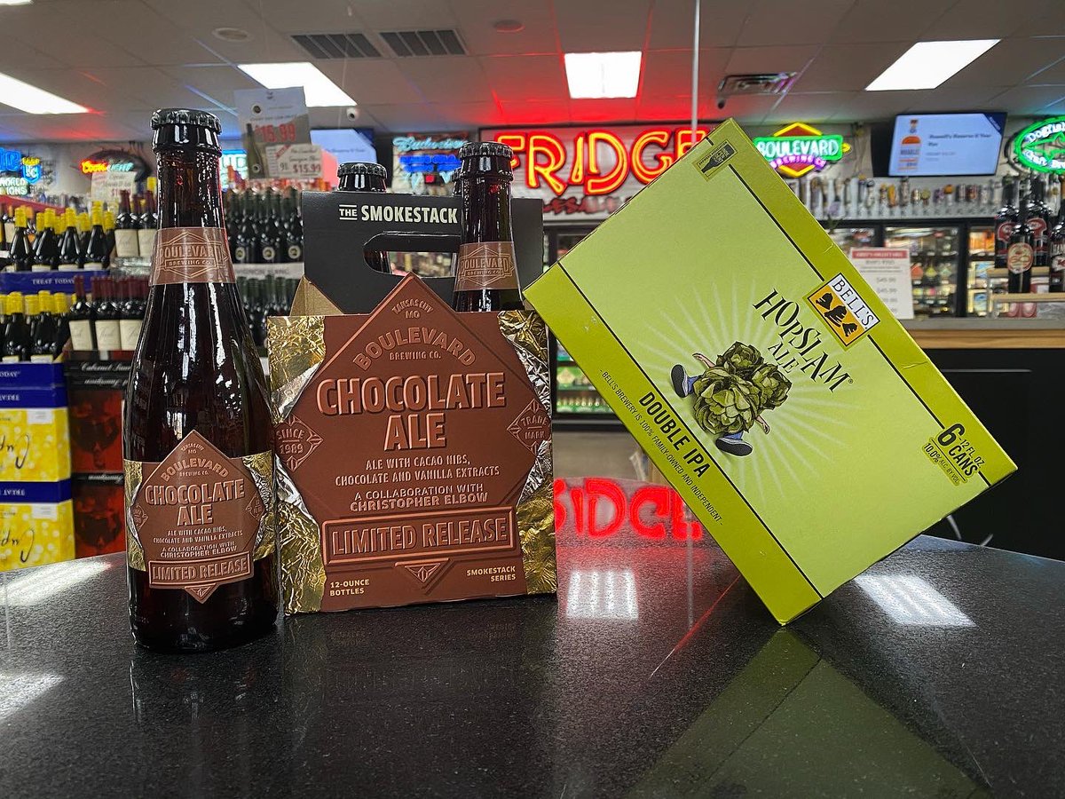 shopfridge's tweet photo. DANG WE BACK AT IT AGAIN WITH THE FIRE RETURNS.🔥🤯
Welcome back the #boulevardbrewing #chocolateale 🍫 and the #bellsbrewing #hopslam 💥
Not to mention, the #solchelada in a new size/package! 🍅🍺
Stop by today and check em out! https://t.co/D7RzYVjPfK