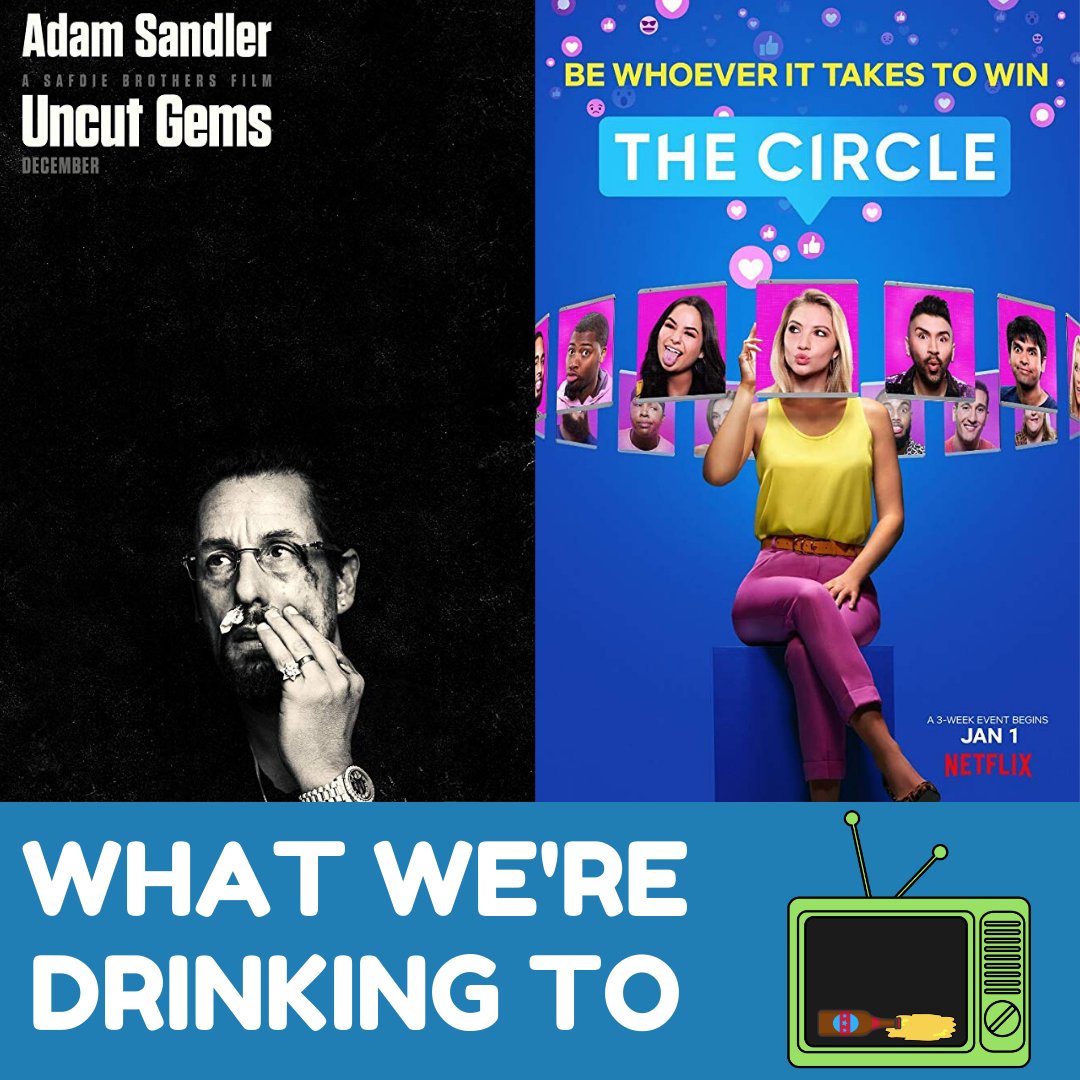 poppowerhour's tweet photo. Last week Kyle drank to Uncut Gems and Emily drank to Netflix's The Circle. What are you drinking to? https://t.co/2A8Mj3ipzh