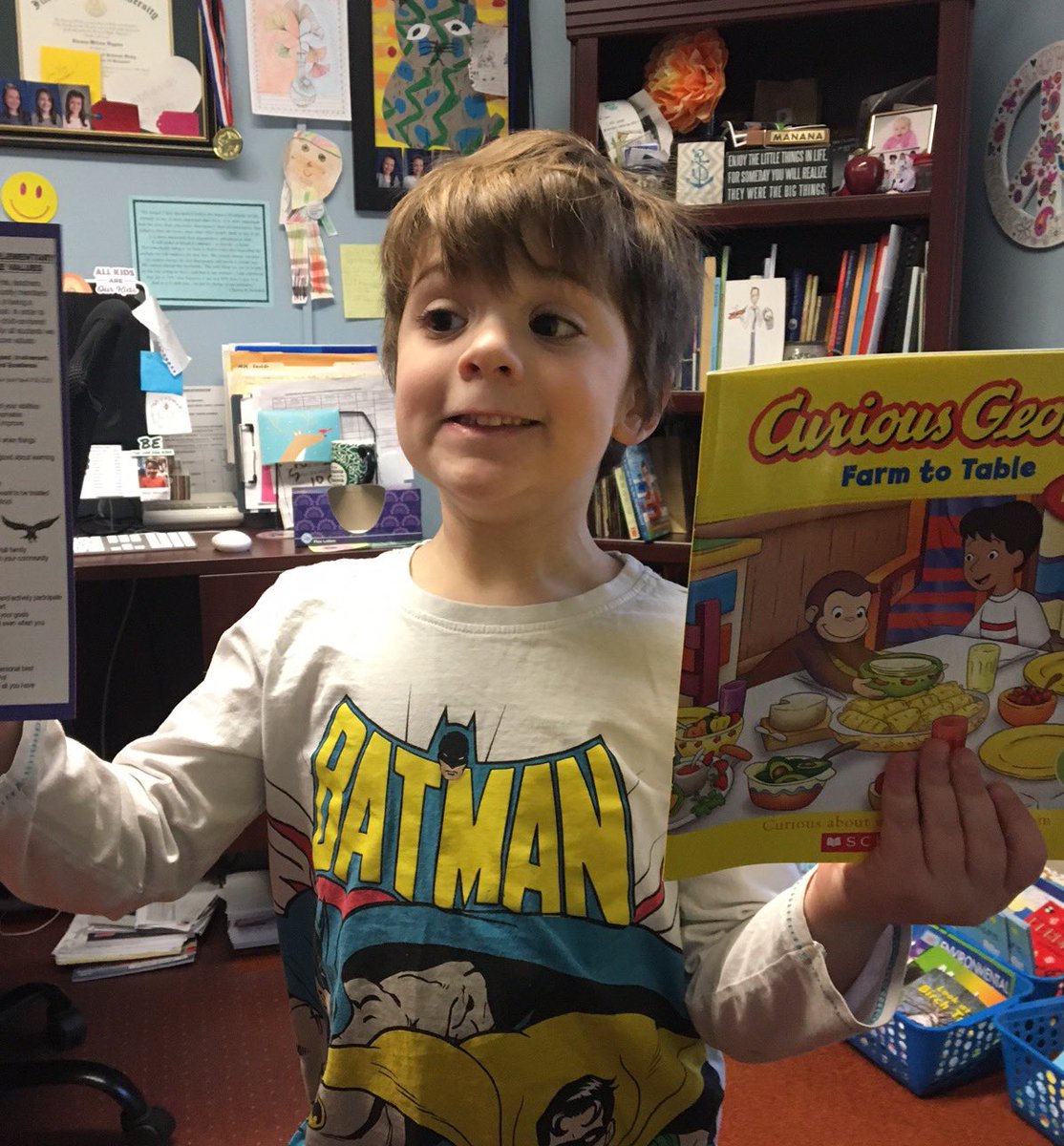 SixTenPrincipal's tweet photo. Happy birthday to Benjamin and Jackson! #BirthdayBooks #MHHawksRead #WeDigReading #WeDigEPS https://t.co/fbyZtnvX3P