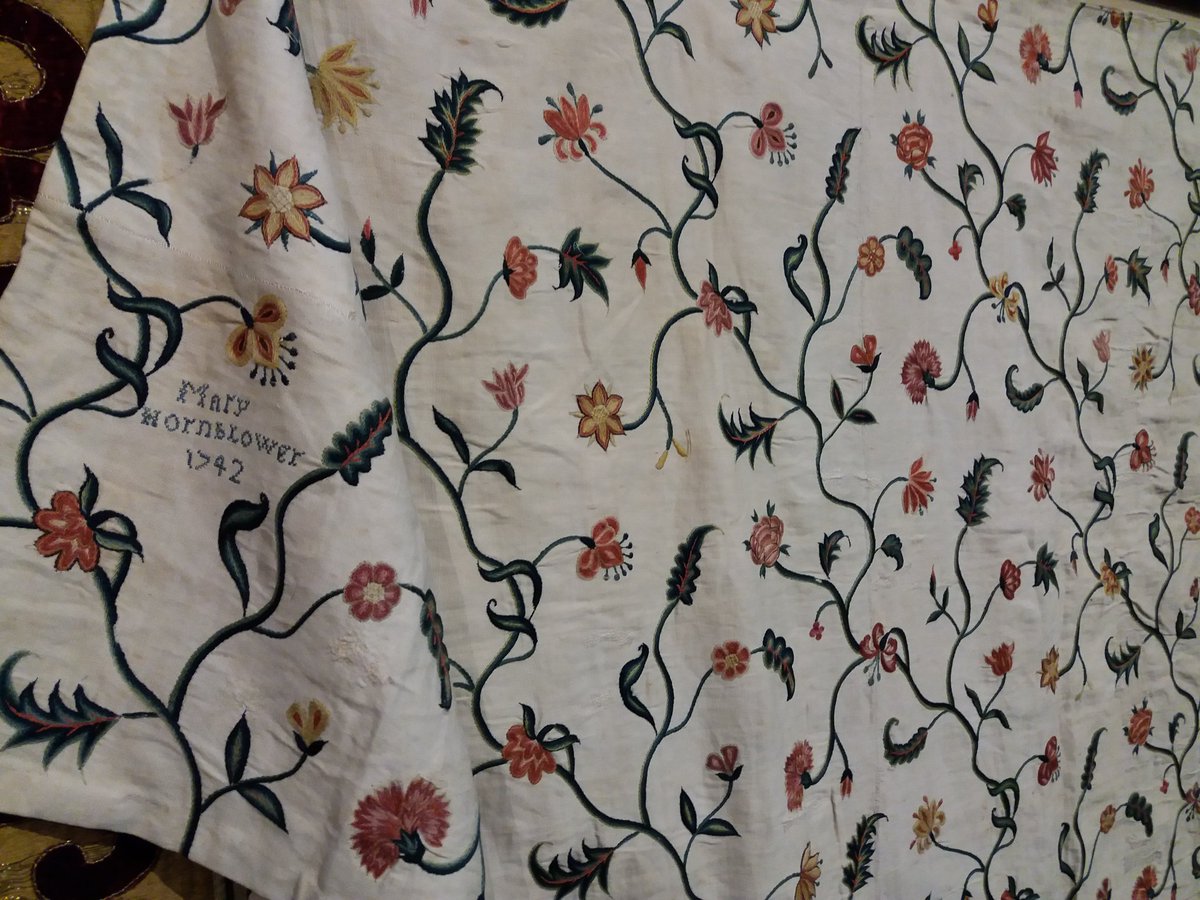 How lovely to know whose handiwork this is and how long ago this bedspread was made. It's for sale <a href="/LARTAfair/">LARTA</a> in Battersea Park, London lartafair.com