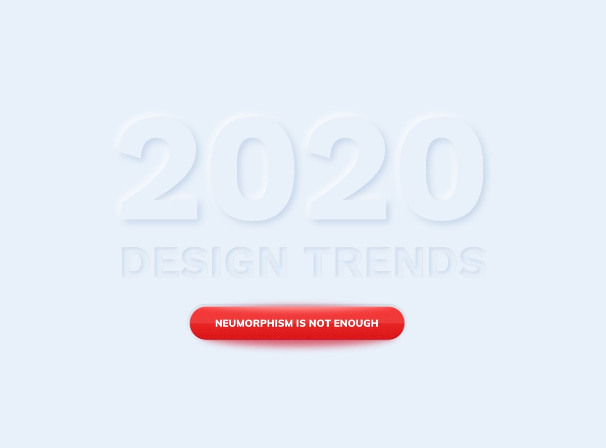 LarocheUlysse's tweet photo. 🎨 🖌️ Interesting piece on UX/UI trends for 2020. 

I especially like Neuromorphism (combining boring minimalist design with skeumorphic imitations of real objects). 

What's your personal favorite ? 😀
https://t.co/5v5KhQwu2P https://t.co/J3SPc8DcgQ