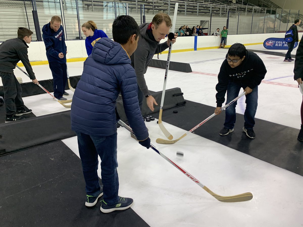RLAllen1298's tweet photo. The Science of Hockey Day! @ShanahanMS @NationwideArena @BlueJacketsNHL #team602 https://t.co/rb4wAXGnko