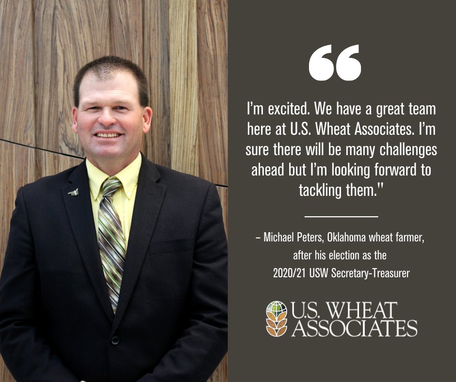The U.S. Wheat Associates board of directors elected new officers for the 2020/21 (July to June) fiscal year at their meeting Jan 17, 2020, in Washington, D.C.

More at: bit.ly/2sDj7bE

#USWheat