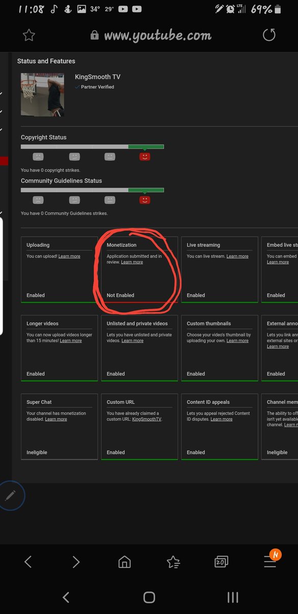 King_Smooth34's tweet photo. It's been almost a week and they still reviewing my application for my monetization!! Sheesh!!! #youtube #monetize #monetizeme #subscribe #youtubecommunity https://t.co/7cEIH0FDWe