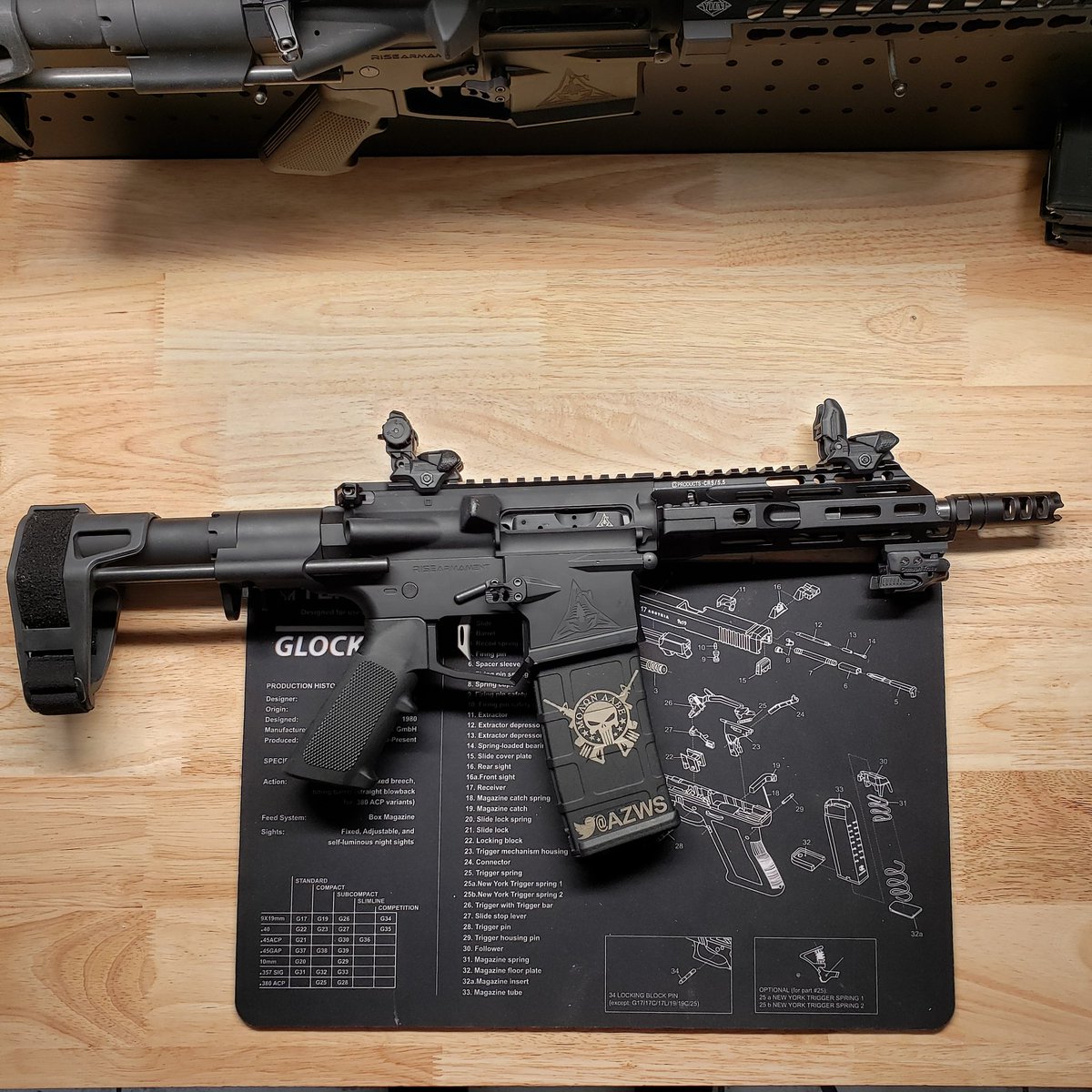 AZWS's tweet photo. Got the @xproductsllc CRS 5.5 inch rail on one of the @RiseArmament twins. Waiting for parts and will complete the other. Sooo #badass!
•
•
•
•
#xproducts #crs #RiseArmament #RA535APT #sbtactical #sbpdw #Rainierarms #crimsontrace #2ADefenders #AZWS
https://t.co/OrwNLQ0ML8 https://t.co/JHJXkD9P21