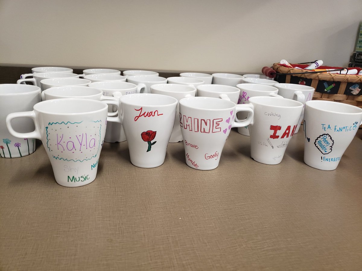 First day of Women's Studies  <a href="/BurnsvilleHS/">Burnsville High School</a>! Students made mugs to introduce themselves. <a href="/AarsHistory/">Mrs. Aars</a> and I have been dreaming of this for the past 2.5 years!