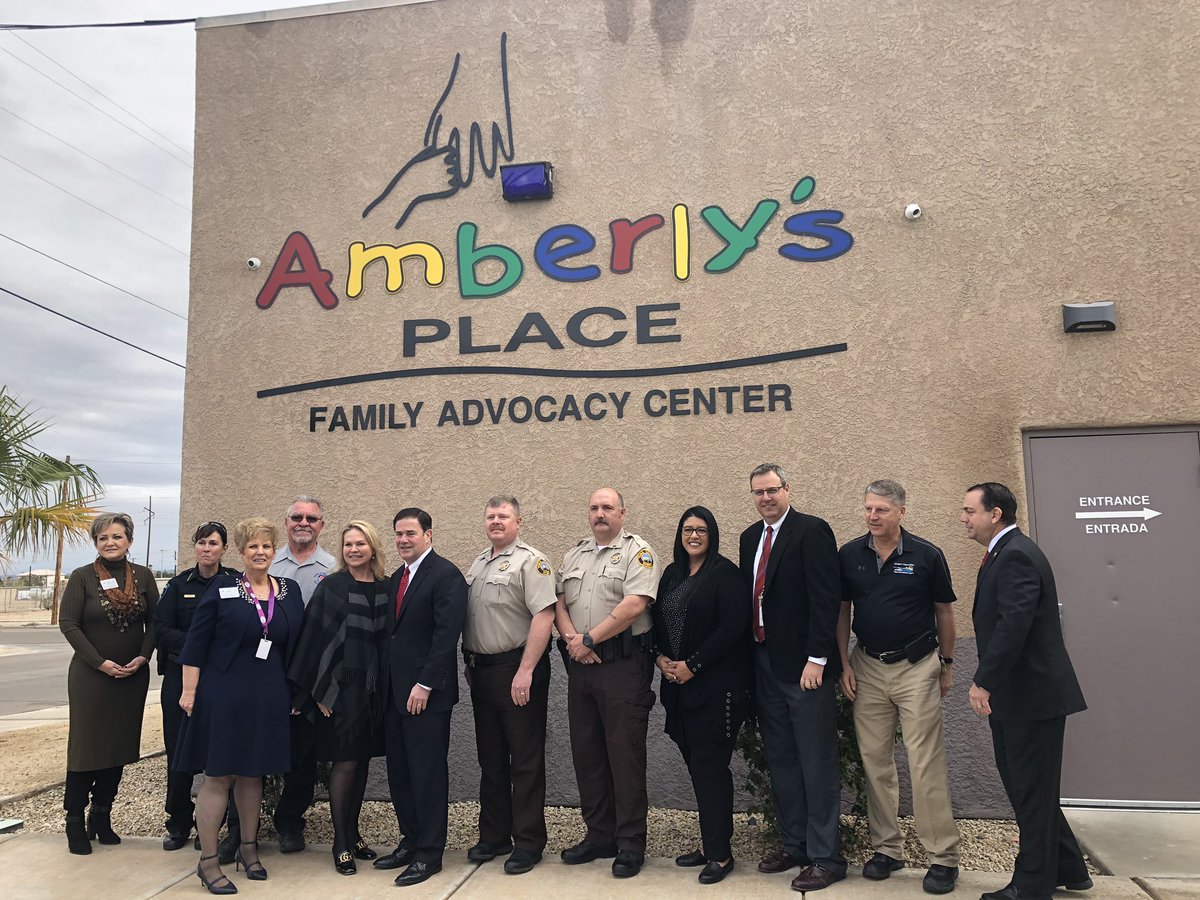 It’s a honor to give Governor <a href="/dougducey/">Doug Ducey</a>  and First Lady Angela Ducey as well as <a href="/AZGOYFF/">Arizona Governor's Office of Youth, Faith & Family</a> a tour of Amberly’s Place today. Together we can make a difference, together we can build a safer and stronger Arizona. #thearizonaway