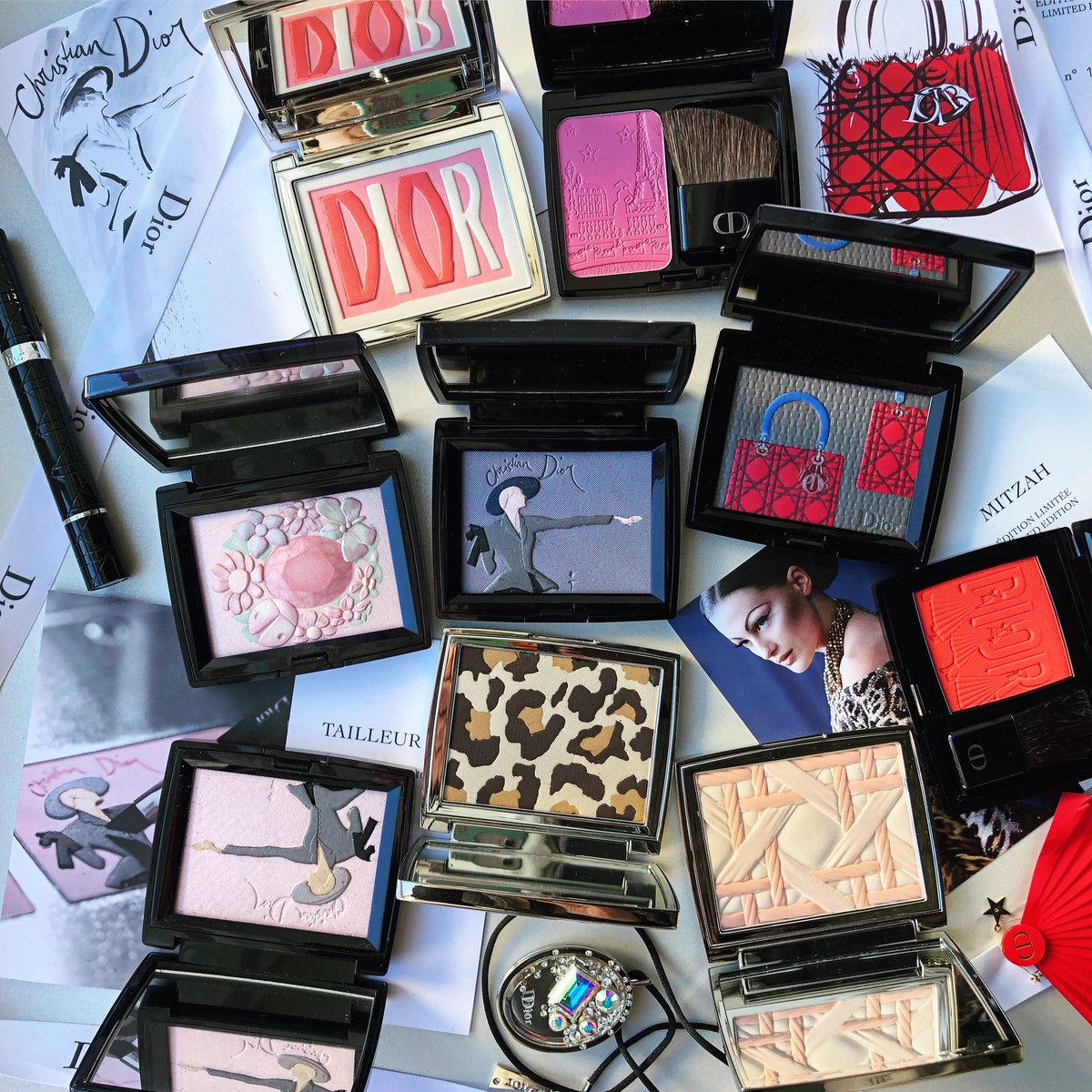 MakeupMuseum's tweet photo. Celebrating the birthday of Christian Dior, who was born #otd in 1905. Here are some palettes I think are most representative of Dior’s vision and history. Take a spin through the Dior category at the Museum’s website to learn about these! #makeupmuseum #curatorspicks https://t.co/QKsyUSjdiT