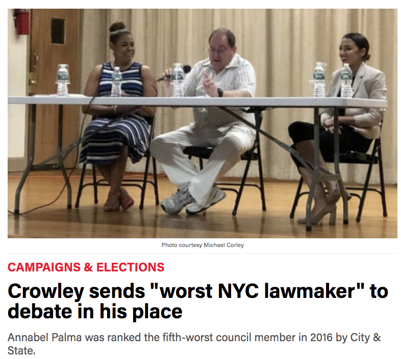 One of the big reasons why AOC beat Joe Crowley wasn't because he was literally owned by lobbyists, but he skipped debates which really pissed off people who lived in his district meanwhile he had a yooj campaign chest.  https://www.cityandstateny.com/articles/politics/news-politics/joe-crowley-sends-annabel-palma-to-debate-in-his-place https://www.opensecrets.org/members-of-congress/summary/joseph-crowley?cid=N00001127