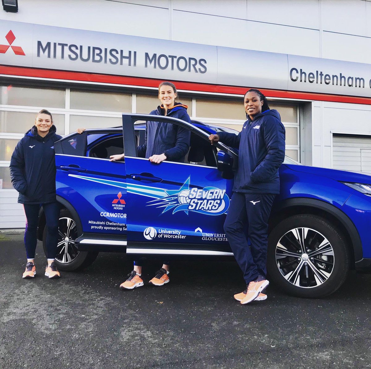 SevernStars's tweet photo. #thankyou to @CCRmotorco for your continued sponsorship, support &amp; keeping us on the road! We 💙 our #Mitsubishi &amp; can’t recommend you highly enough. 
Head to their garage &amp; see for yourself - amazing cars, top service 👏🏻🙌🏻💙 #weareSTARS https://t.co/bWHnoUGUd6