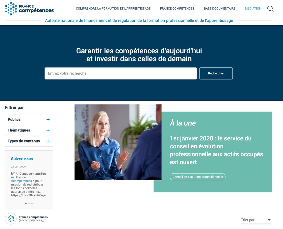 centreinffo's tweet photo. Il est en ligne ! Découvrez le nouveau site de France compétences
https://t.co/Oe8sGoYgzK v/ @Fcompetences_fr https://t.co/YkhDUwW3li