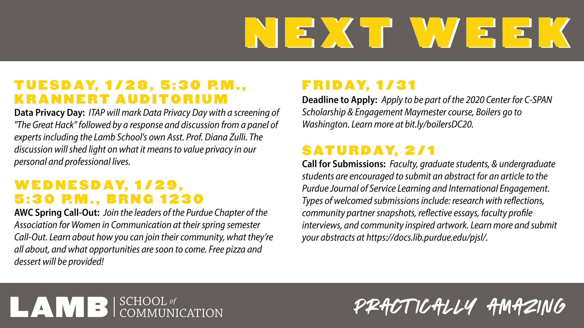 Brian Lamb School of Communication on Twitter "Make sure you add these