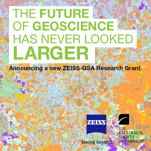 geosociety's tweet photo. GSA is pleased to announce the brand new ZEISS-GSA Research Grant, which provides up to $10,000 to support innovative microscopy in #geoscience research projects.
Deadline to apply: Monday, 3 February 2020, 5:00 p.m. MST
Details: https://t.co/q8Spn95GL3
@zeiss_micro https://t.co/UW3gCLIBxI