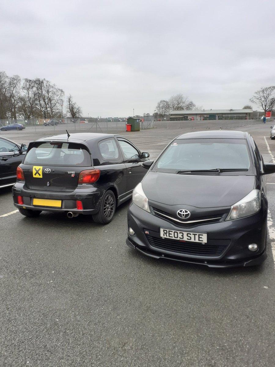 ya_race's tweet photo. Test day for some of our Team yaris today @ToyotaPR @ToyotaUK @TOYOTA_GR ready for the season to start in May. #yaris #vitz #teamyarace #toyota https://t.co/X3zYNTSpHX