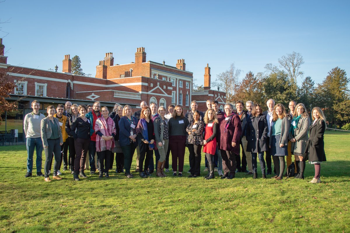 The group gathered in front of Hinxton Hall. Image credit: Jeff Dowling