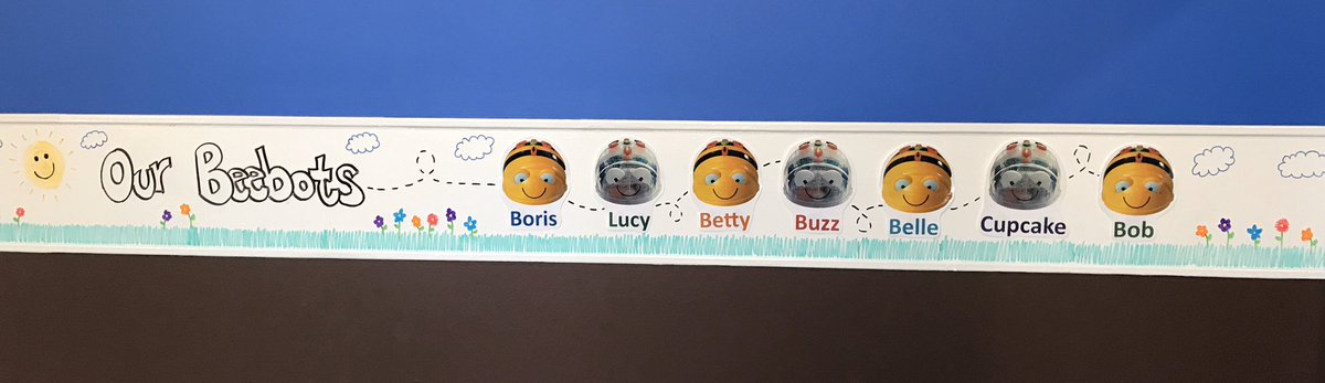 cs_chiefs's tweet photo. We have named our new #beebots!  Lucy and Cupcake joined the hive. 🐝 https://t.co/AF8MZp1xqw