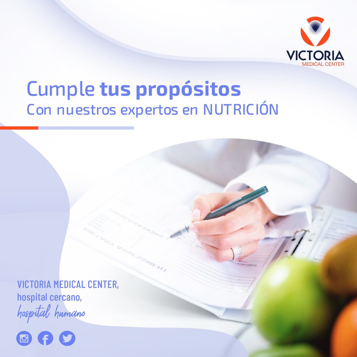 Hospital_VMC's tweet photo. Si decides mejorar tus #hábitos de #alimentación para una mejor #salud, estamos para apoyarte. En Hospital Victoria contamos con los mejores #nutriólogos para ayudarte a lograr todo aquello que deseas.

Agenda tu cita y conócenos:
☎ 443 292 90 00 al 99 https://t.co/WQD9UrCVR2