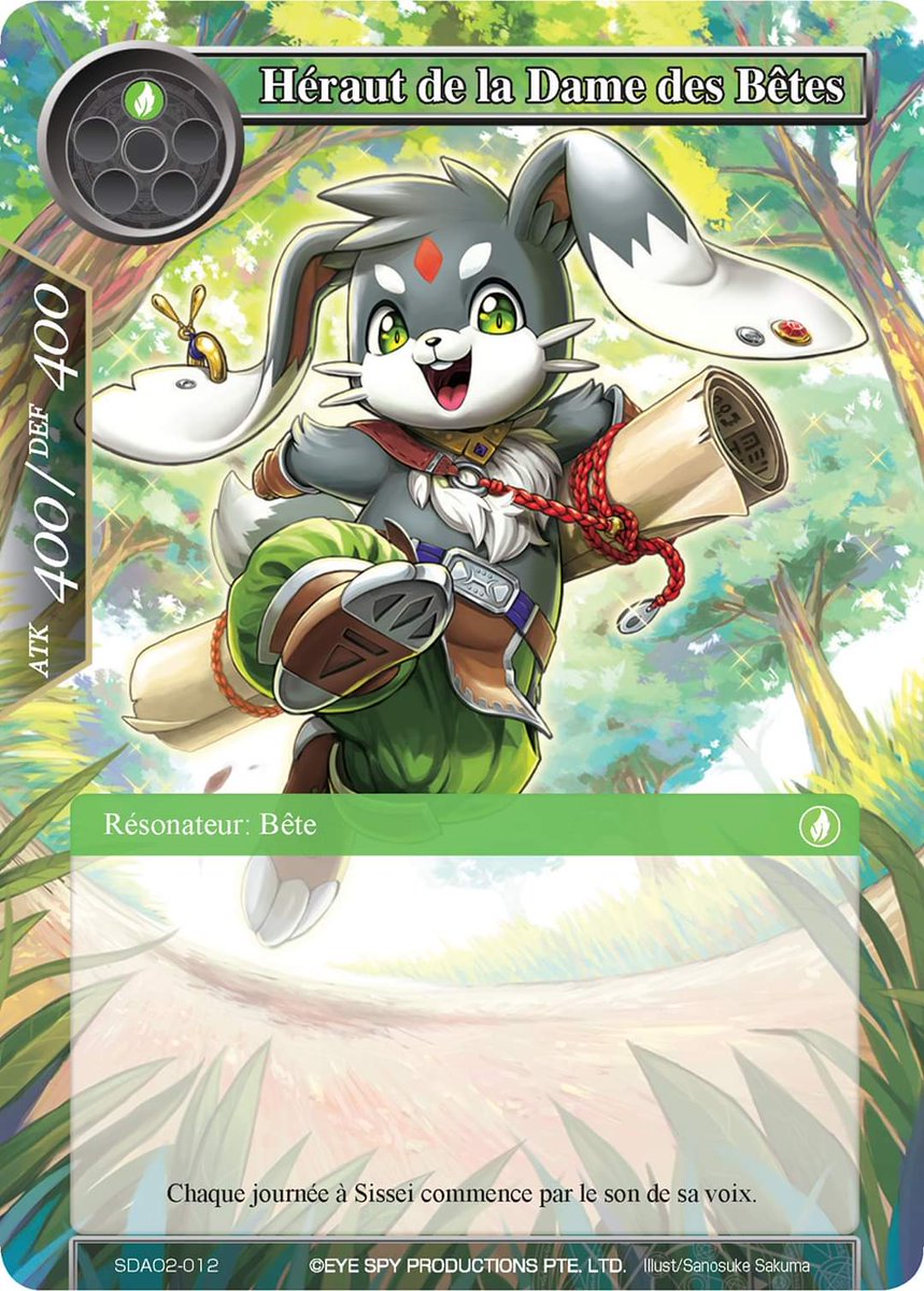JetsetSensei's tweet photo. Spoilers of the days !
Rapid growth is a blade art !!
#fow #fowtcg #green #spoiler #tcg #AO2 #Pricia https://t.co/j8PUqUF9oH