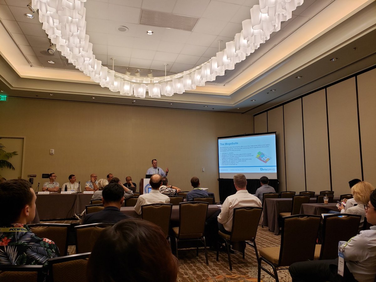 NyInterxchange's tweet photo. We enjoy sitting in on insightful panels about new developments in our industry today. Yesterday at #PTC20, #DataGryd President & CEO Tom Brown was joined on stage by @CushWake, @EdgeConneX, #CloudPerspectives, @UnitasGlobal & @UHawaiiNews. Thank you all for a great discussion. https://t.co/fvwxMglYYu