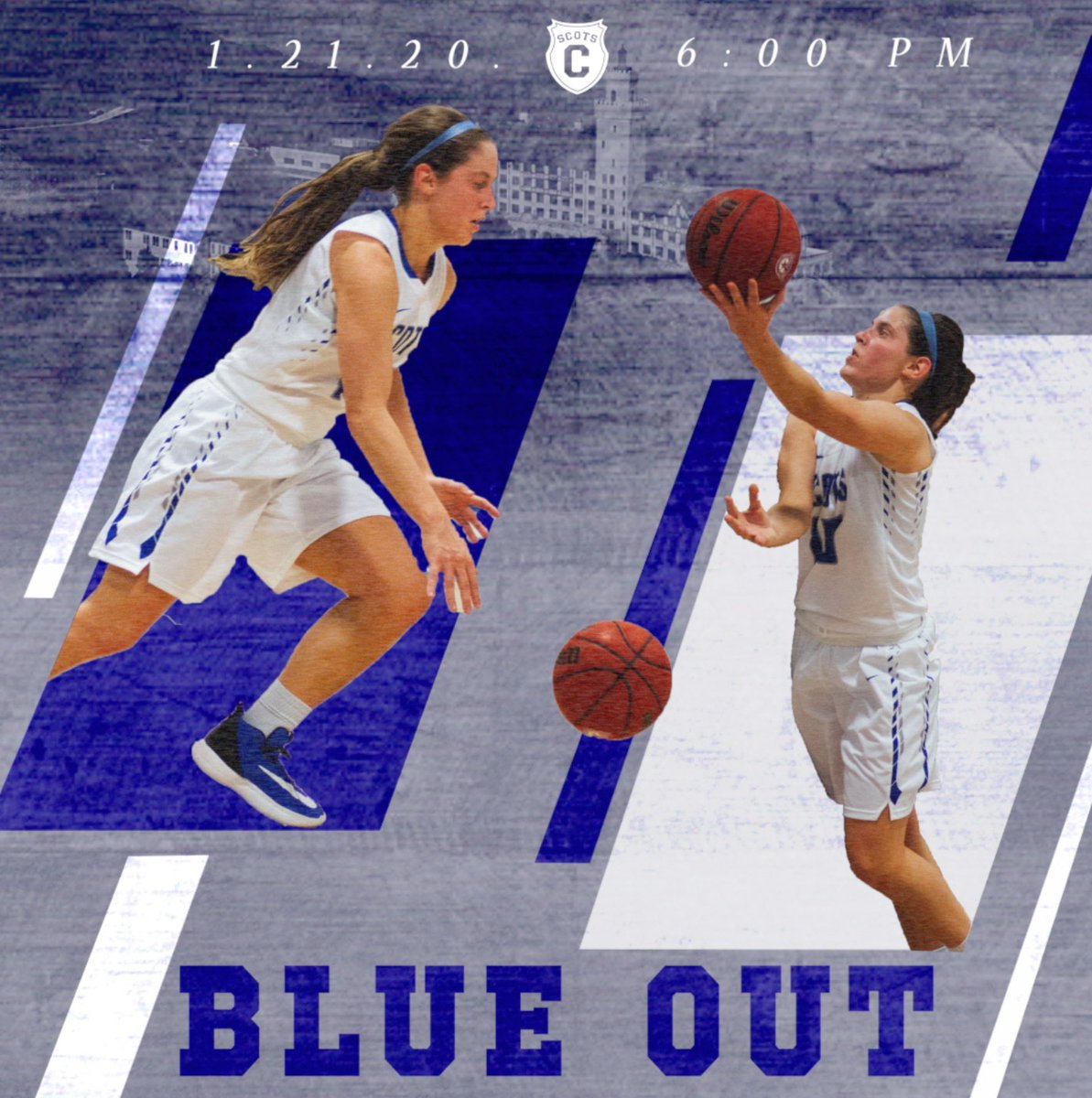 ScotsBlueCrew's tweet photo. Show out for our Women’s Basketball Squad tonight @6!!! Biggggg Blue Out Game 👀 https://t.co/5xllQYhEQm
