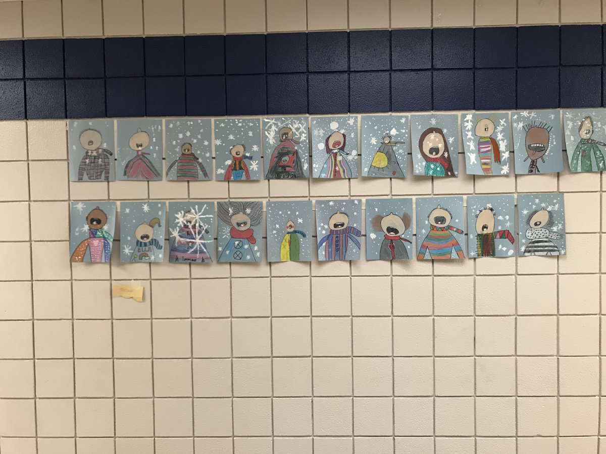 Rains_Int's tweet photo. 3rd Grade art projects really brighten up our halls! https://t.co/XCBPYwTeS2