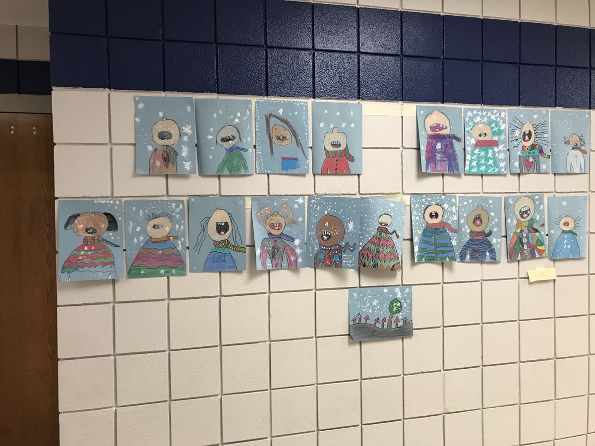Rains_Int's tweet photo. 3rd Grade art projects really brighten up our halls! https://t.co/XCBPYwTeS2