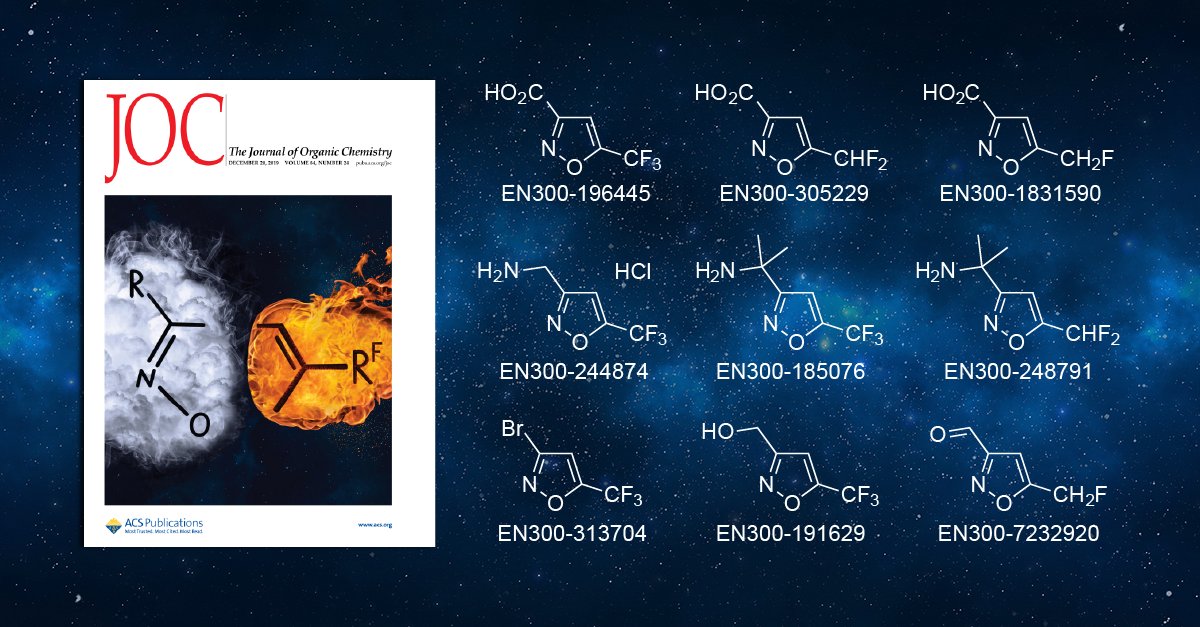 EnamineLtd's tweet photo. In a recent #JOC paper, Enamine chemists reported a comprehensive study of regioselective [3 + 2] cycloaddition reactions https://t.co/ORnR32c5BA. Multigram quantities of representative examples are available from #EnamineStore https://t.co/viuu4soM1E

#Enamine #isoxasole https://t.co/3rchNfCfGb