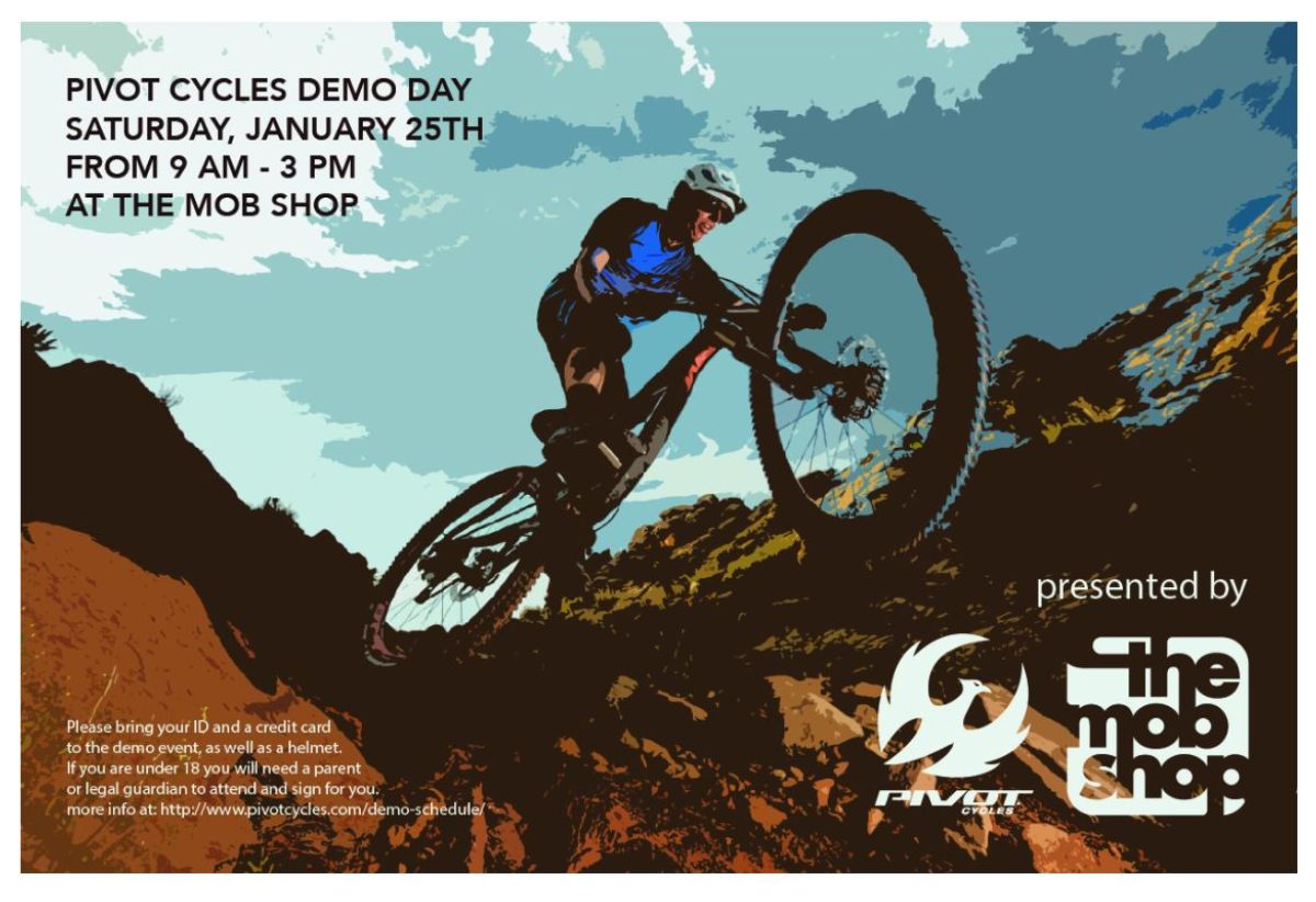 themobshop's tweet photo. Join Us for a @Pivot_CyclesUSA Demo THIS Saturday, January 25th! - https://t.co/mcObxTFU1a https://t.co/UUk9buN48z