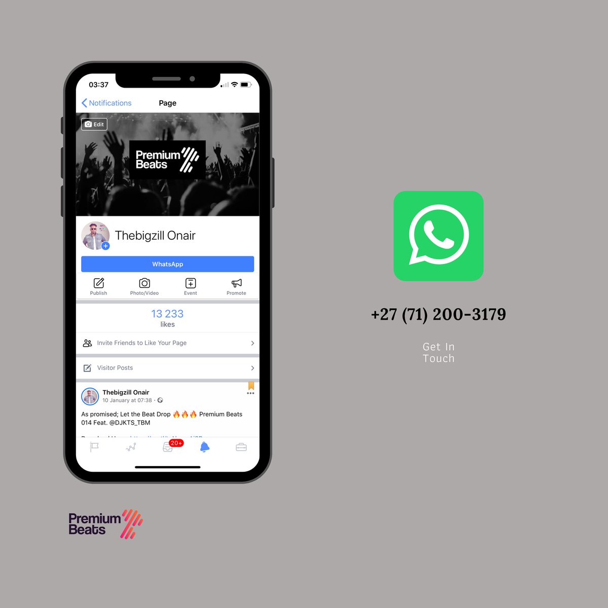 PremiumBeatsSA's tweet photo. We now have a dedicated Whatsapp line for all Premium Beats enquiries 😎🙏🏿 don’t hesitate to use it! #PremiumBeats #weareaccessible #welovehousemusic #buildingamovement #witnessthetakeoff https://t.co/vzaOeVlpcY