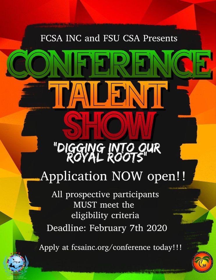 fcsavibes's tweet photo. Do you have what it takes to knock us off our feet? 👀👣🏃🏾
Come show us what you’ve got at the Conference Talent Show! 💃🏽🕺🏽
Applications are now open!! 
Deadline: February 7th 
Contact @fcsavibes and @fsucsa for more details 
Apply today on https://t.co/2qCW0FyH2c under Talent! https://t.co/Zbh2THxPjl
