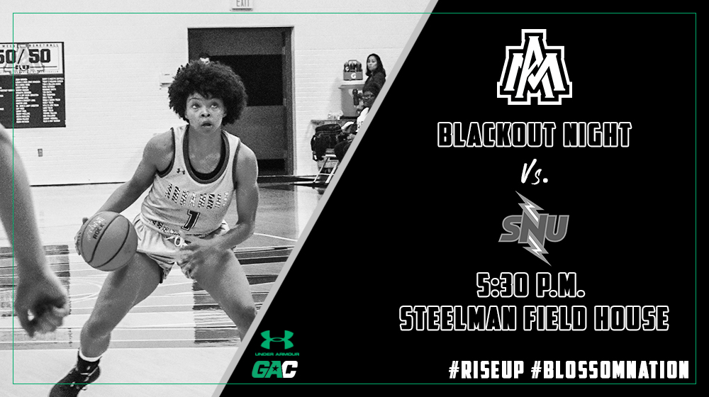 UAMsports's tweet photo. BBALL: It is decided! Thursday will be a Blackout! We need you loud and proud and wearing your UAM Black as the Blossoms and Weevils play against Southern Nazarene beginning at 5:30 p.m. 

#WeevilNation | #BlossomNation | #WinnersWork | #RiseUp https://t.co/7PX7n578Nm