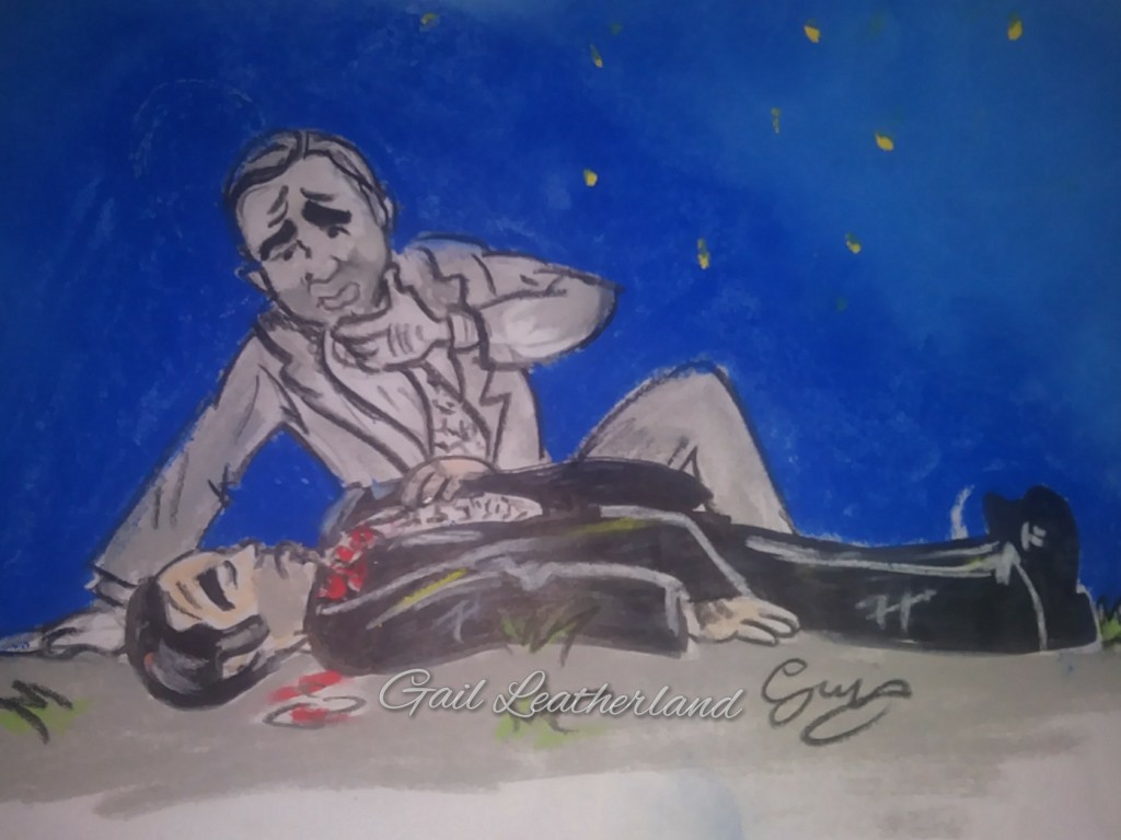 gailartiart's tweet photo. #whokilledgraham Going to miss Graham Foster on #emmerdale what an actor! #andrewscarborough #tvquick #ghost #caricature 😥💙💙💙💙 https://t.co/2IZB2aJLFS