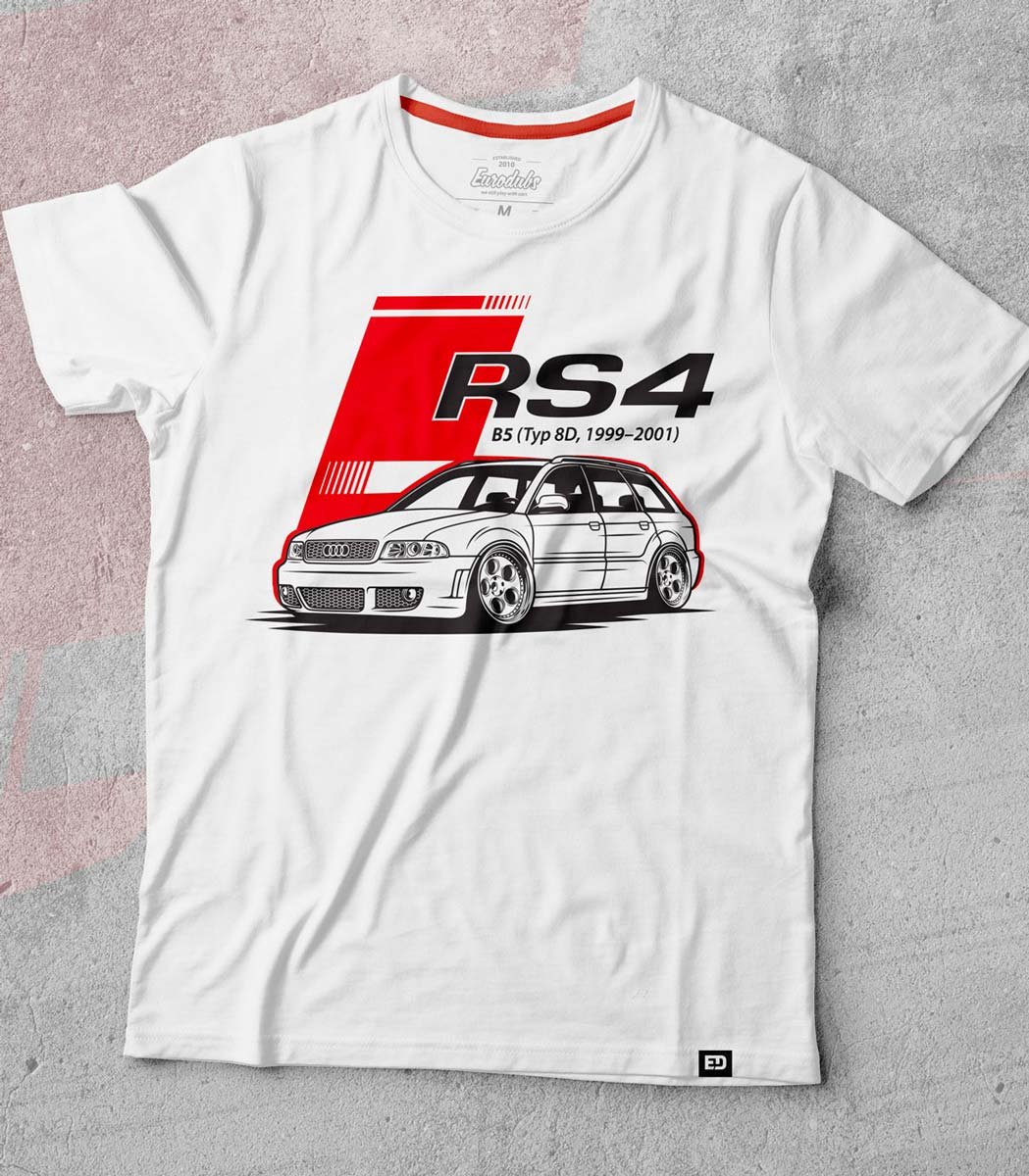 Eurodubs's tweet photo. Our Audi RS4 B5 shirt on fire right now! https://t.co/apVVrbdjgF 
#tshirt #eurodubs #automotiveapparel #carshirts https://t.co/PNjuN7e8Rb