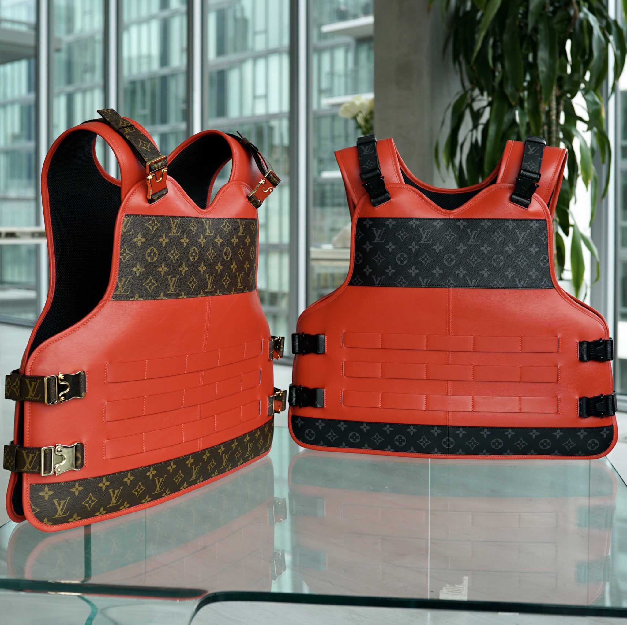 Sheron Barber on X: I Made two new vest. Which color is better? # LouisVuitton #trippieredd #50Cent  / X