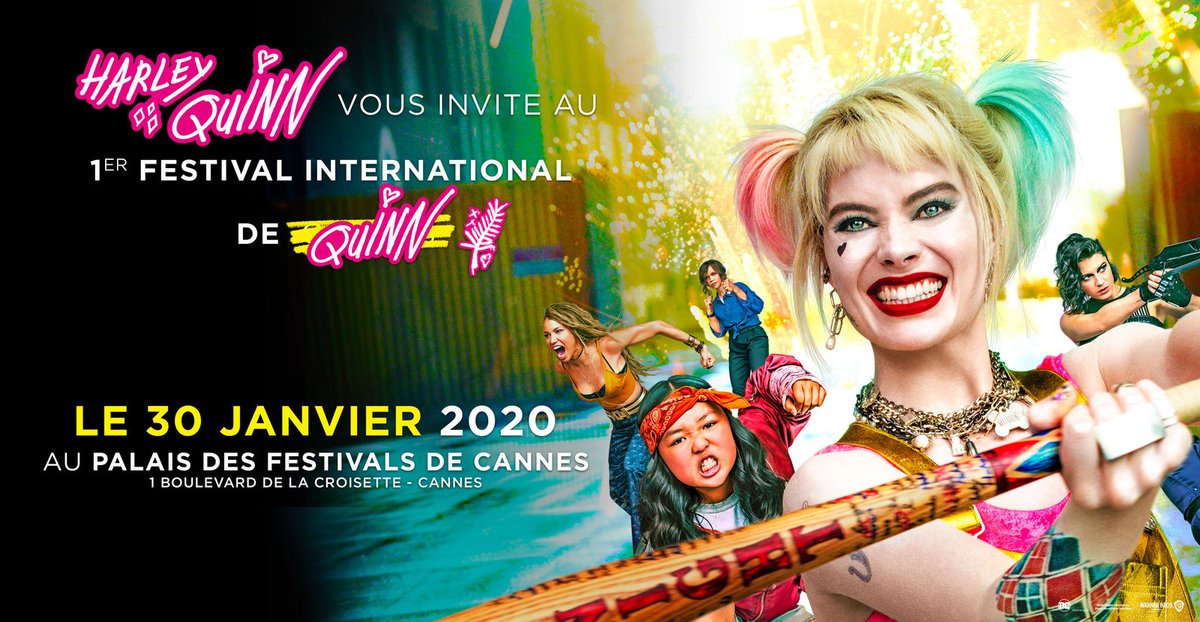 ragecourvoisier's tweet photo. 🎬 @warnerbrosfr fait son « Festival de Quinn » au @CannesPalais 😝 C'est l'avant-première nationale du film #BirdsOfPrey et c'est à #Cannes le 30 janvier 👉https://t.co/qKGGmbfm5L https://t.co/TBsojbz54y