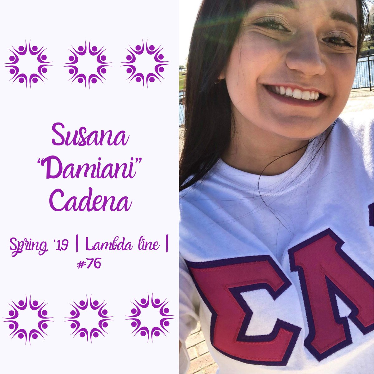 TxAMIUGammas's tweet image. Meet our lovely sister, Susana “Damiani” Cadena. 💕

#TxAMIUGammas 
#SLGRecruitmentSpring2020
#WhySLG 
#MeetTxAMIUGammas