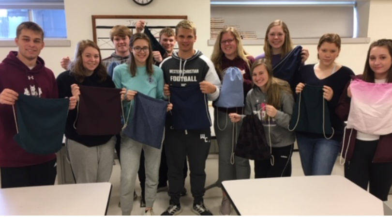 Is the skill of sewing still relevant today? We say yes, especially when the outcome allows students to send 43 cinch backpacks to schools in Haiti. <a href="/MissionHaitiI/">Mission Haiti Inc.</a>