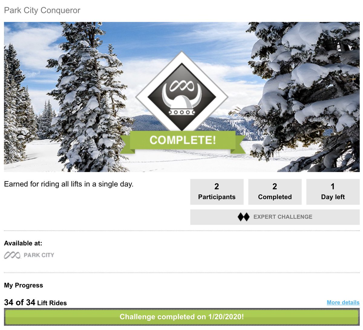 AudioHTIT's tweet image. Completed the “Park City Conquerer” and “Stratosphere” challenges with the pack on MLK at @PCski @TheCanyons 
— great ski day!

#PCMR #PCConquerer #PCStratosphere