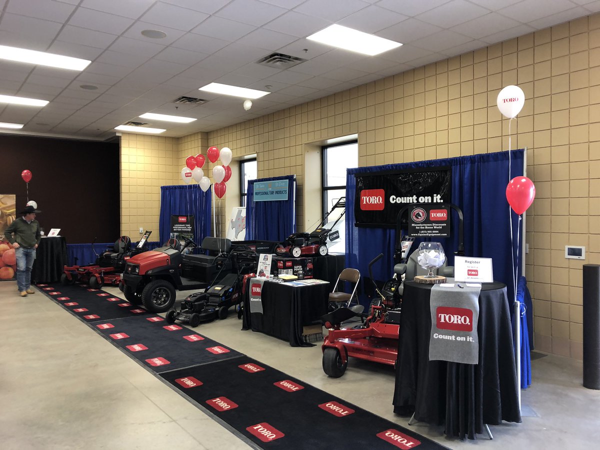 Come by and see the @TheToroCompany booth in the @GOTEXAN Market at the @fwssr! @ProTurfProd #shoplocal