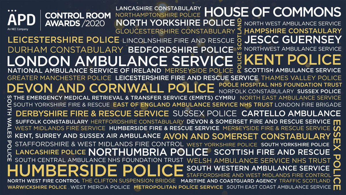 Wow, the #ControlRoomAwards 2020 nominations are in ... that's a whole lot of amazing people!!!!!!!!!!!!!!!!!!!!!!!!!!!!!!!!! 🎧🚓🎧🚒🎧🚑 #headsetheroes