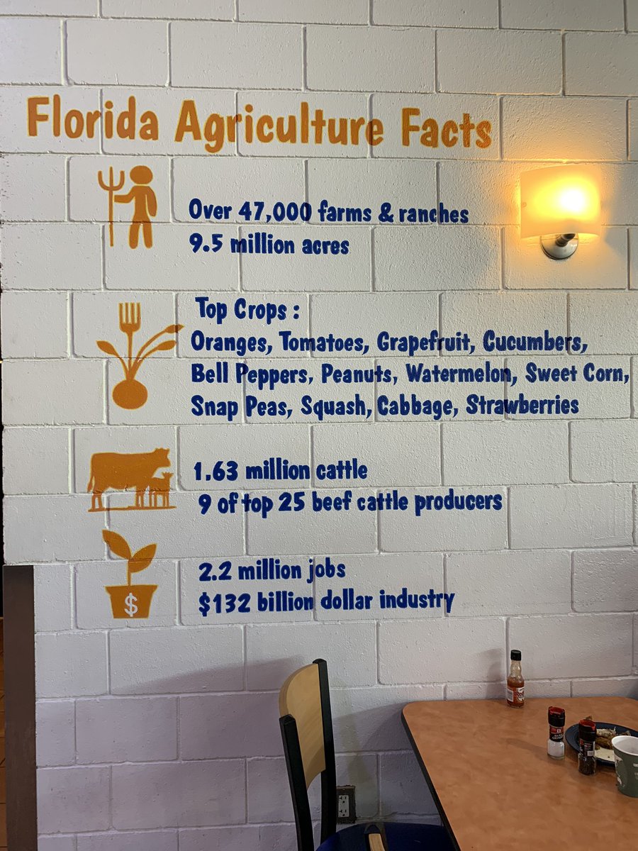 jdhookerFL's tweet photo. Nice new mural @ Broward Dining @GatorDining @UF🐊 showing #FreshFromFlorida @FDACS ag info. ☀���🥩🌽🍅🥬🥒🥜🍉🍓🥔🥛 https://t.co/QLObKl73oz