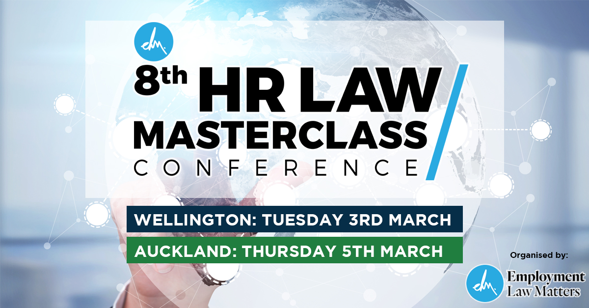 "The early-bird is ending THIS Friday for #HRLMNZ, the leading and original employment law event. Register now &amp; SAVE lnkd.in/fEyNvN7

#employmentlawmatters #HRLMNZ
