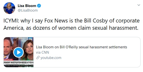 HeyWashDatAss's tweet photo. 1: #MoreStankyAssPeople
DOZENS of sexual misconduct accusers at #FoxNews.
RT .@LisaBloom
"ICYMI: why I say Fox News is the Bill Cosby of corporate America, as dozens of women claim sexual harassment."
SEXUAL ABUSE HAS ALWAYS BEEN FOX NEWS CULTURE.
#StankyMediaTypes #BillCosby https://t.co/98WtocxDS6