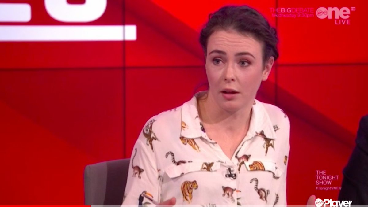 greenparty_ie's tweet photo. 'Why not invest in public transport for Mayo?' asks @saoirse_mchugh on @TonightVMTV. 'Why spend €240m on 20km of road? Improve the existing road &amp; invest in public transport, because 1.8m people in Ireland don't drive - disabled people, the elderly, young people.' #TonightVMTV https://t.co/D1uMak70yd